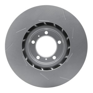 Porsche Panamera Brake Rotor (1) - Left Front - R1 Concepts - Slotted Carbon Alloy GeoMET - `10-`23